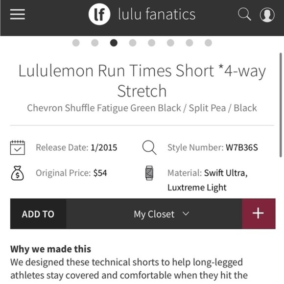 LULULEMON Run Times shorts. 4 way stretch. Chevron Shuffle Fatigue green black - Picture 11 of 11